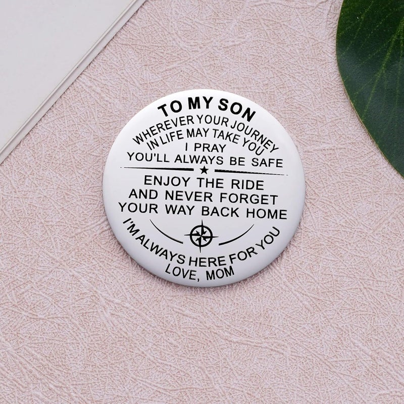 Aesnefe Pocket Hug Token Inspirational Reminder Gifts Mental Health Thinking of You Gift Self Love with PU Leather Keychain - Image 2